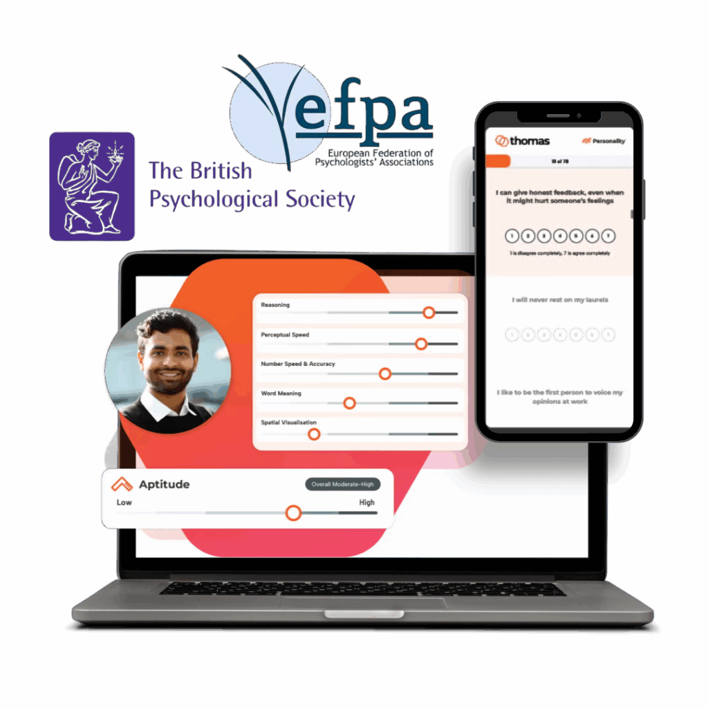 Thomas Assessment scientifically, EFPA, The British Psychological Society validated